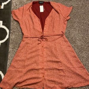 Reddish/pink sugar lips dress